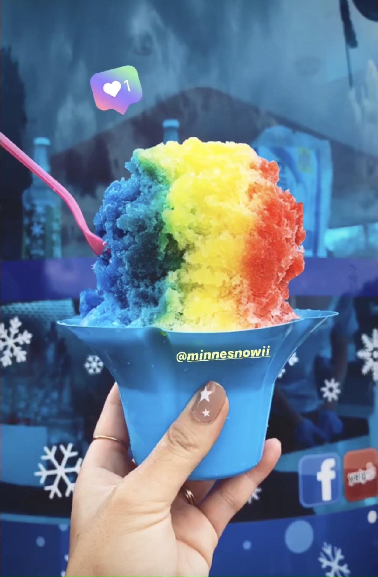 rainbow shave ice